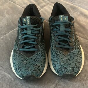 Brooks Launch 6 Running Shoes Black Teal Blue Women Size 7
